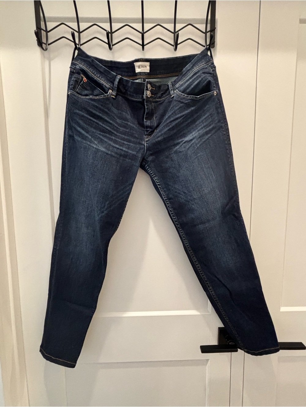 Hudson Collin Flap Skinny Dark Wash Jeans